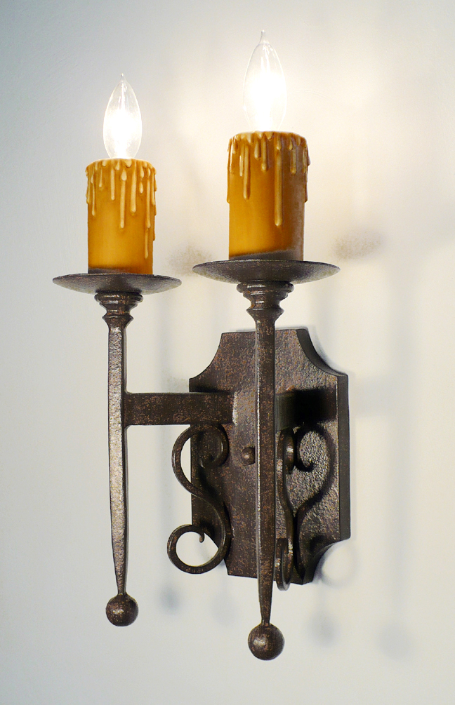 two light wall sconce