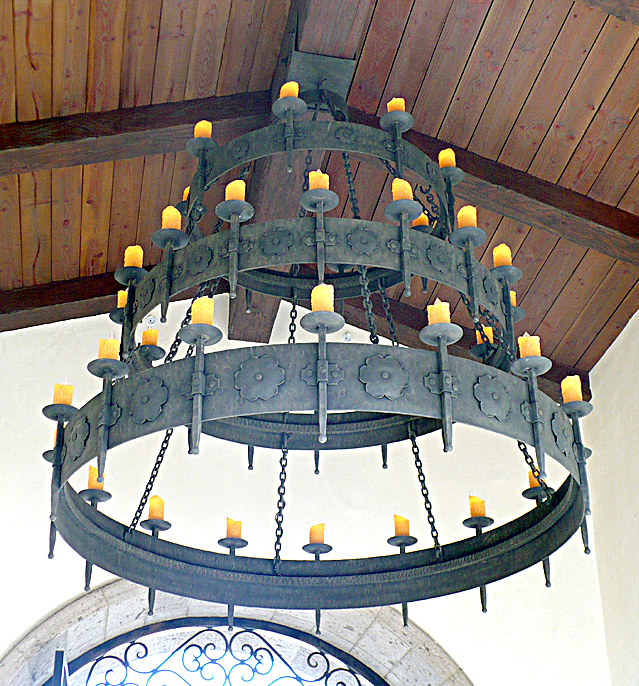 iron chandeliers