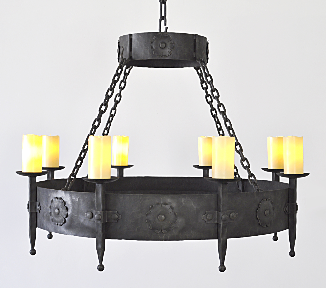 wrought iron chandelier