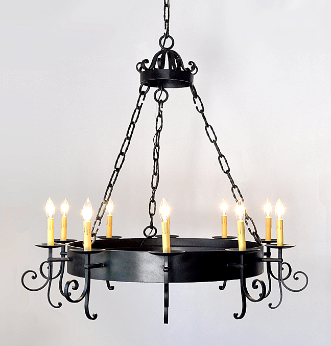 "Spanish style chandeliers"