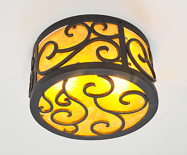 wrought iron ceiling mount