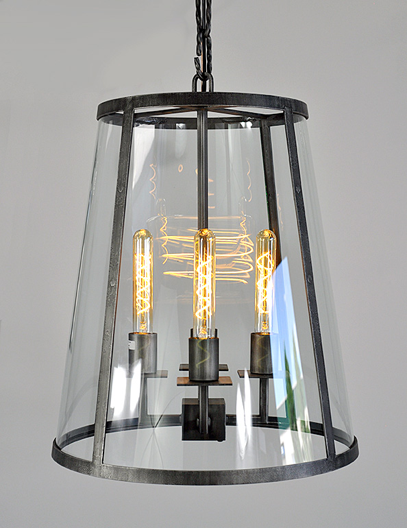 iron and glass pendant modern lighting