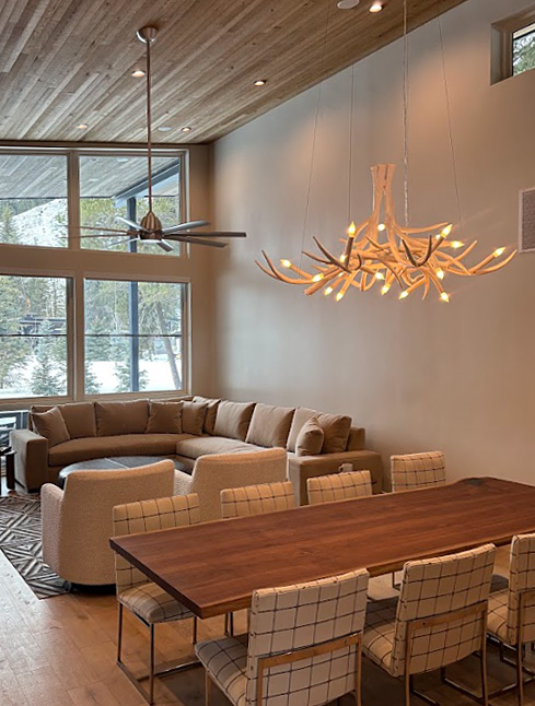 modern rustic antler chandelier