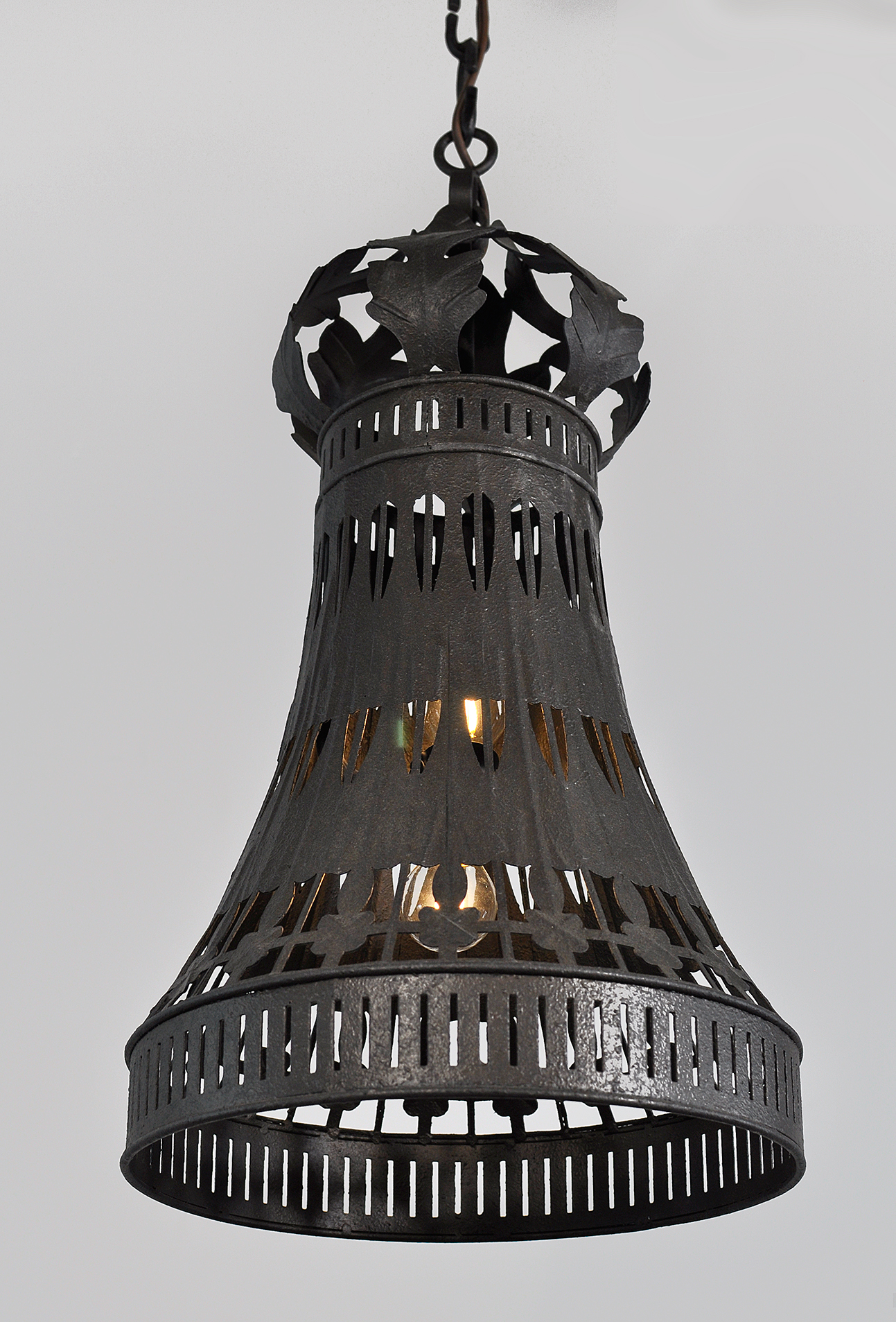 repousee pendant -- handmade lighting