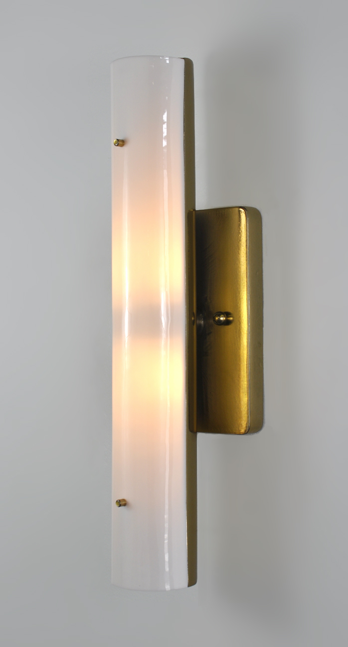 Milk Glass Wall Sconce | Custom Lighting Fixtures